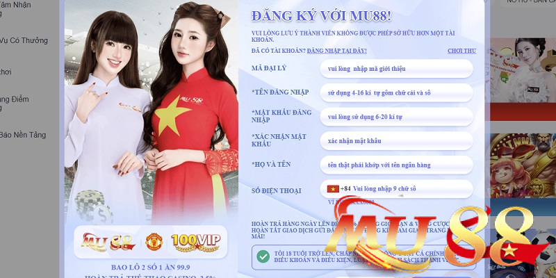 Đăng ký tài khoản - Nhận vốn trải nghiệm
